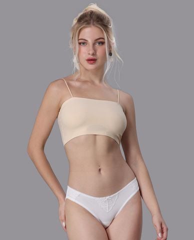  MISAKI - Quần lót bikini nữ microfiber phối ren 