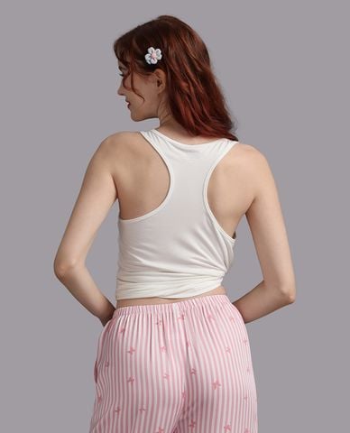  WOW BY NDLANNGOC - Áo ba lỗ nữ mặc nhà cotton bamboo trơn 