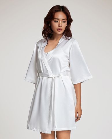  VERA - Áo khoác kimono nữ satin trơn 