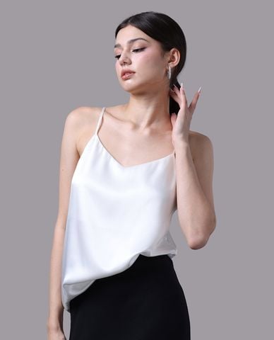  VERA - Áo hai dây nữ camisole satin trơn 