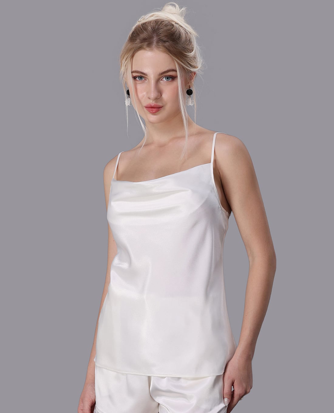 VERA - Áo hai dây nữ camisole satin trơn