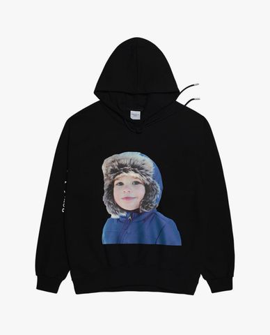  ADLV - Áo hoodie tay dài mũ trùm Baby Face 