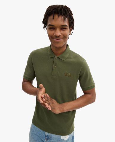  COACH - Áo polo nam cổ bẻ tay ngắn Horse And Carriage Classic 