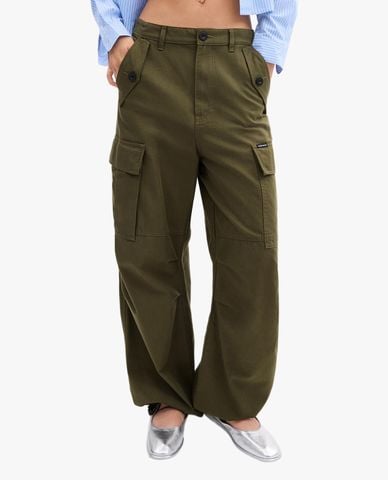  COACH - Quần ống rộng nữ phối túi hộp thời trang 