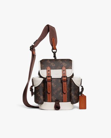  COACH - Túi đeo chéo nam nắp gập dáng balo trẻ trung 