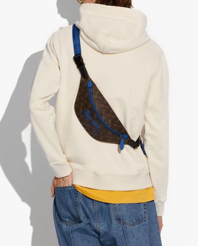  COACH - Túi bao tử nam Horse & Carriage Print 