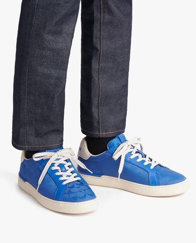  COACH - Giày thể thao nam cổ thấp Lowline Signature Jacquard 