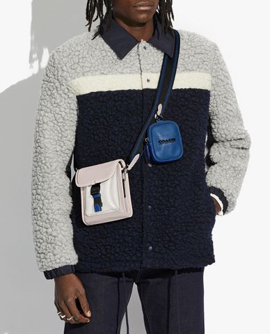  COACH - Túi đeo chéo nam chữ nhật Charter North/South In Colorblock 