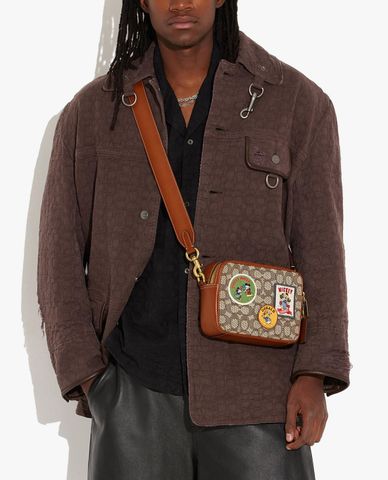  COACH - Túi đeo chéo nam chữ nhật Disney X Coach 