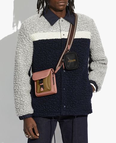  COACH - Túi đeo chéo nam chữ nhật Charter North/South In Colorblock 