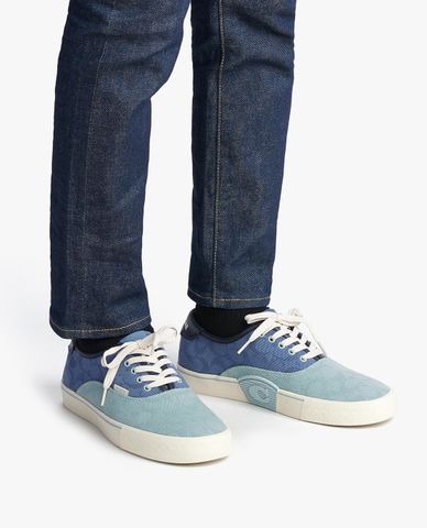  COACH - Giày thể thao nam cổ thấp Skate Lace Up Signature Jacquard Canvas 