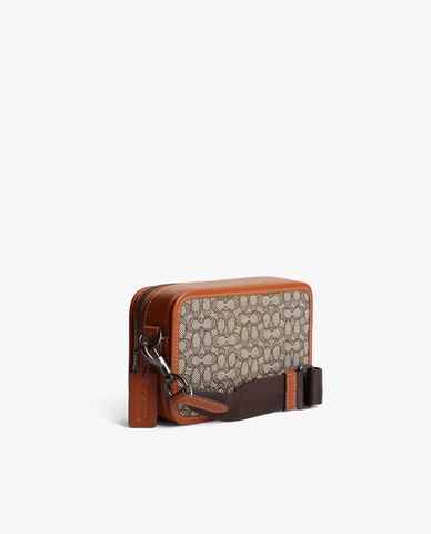  COACH - Túi đeo chéo nam phom chữ nhật Charter Micro Signature Jacquard 