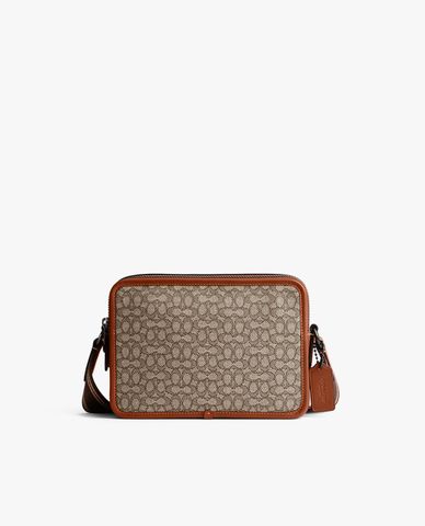  COACH - Túi đeo chéo nam chữ nhật Charter 24 Micro Signature Jacquard 