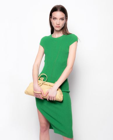  PINKO - Đầm body cổ tròn tay ngắn Lerida 