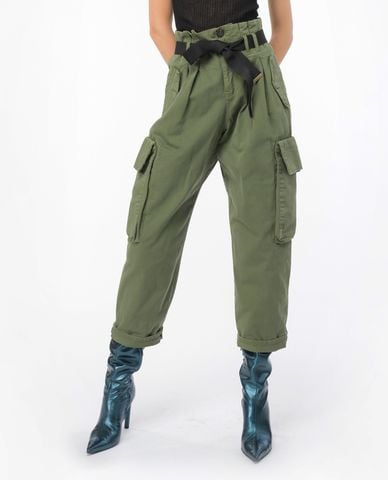  PINKO - Quần nữ ống đứng phối thắt lưng Ronfare 