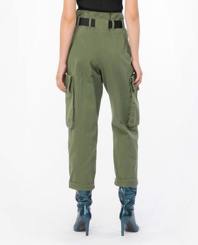  PINKO - Quần nữ ống đứng phối thắt lưng Ronfare 