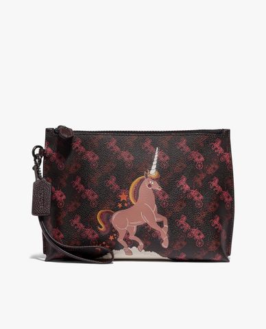  COACH - Ví cầm tay nữ kì lân Charlie Pouch 