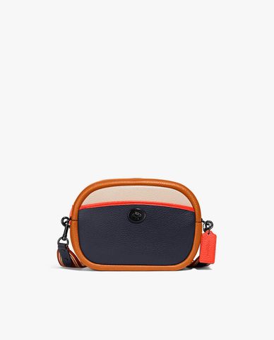  COACH - Túi đeo chéo nữ phom bầu dục Camera In Colorblock 
