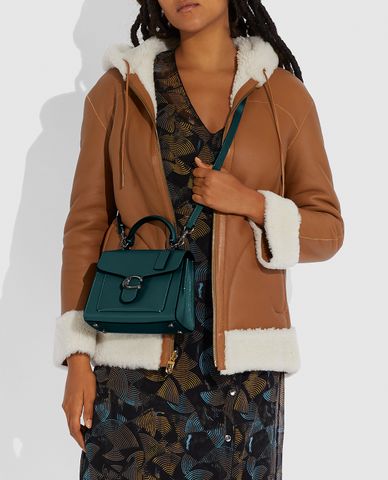  COACH - Túi xách tay chữ nhật nắp gập Tabby 20 