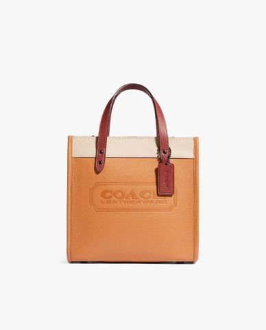 COACH - Túi đeo vai phom vuông Field Tote 22 In Colorblock 