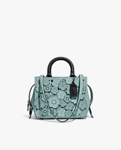  COACH - Túi xách nữ dáng vuông Color Block With Tea Rose 