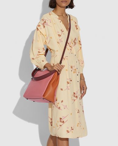  COACH - Túi xách tay nữ Brown and Tan 