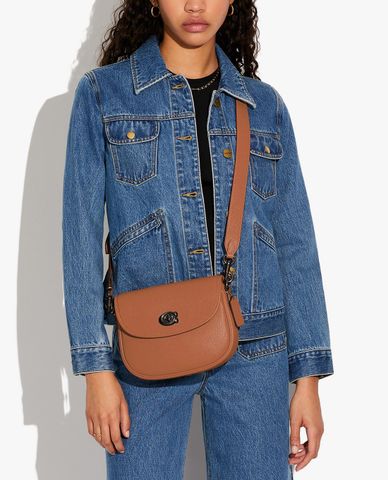  COACH - Túi đeo chéo nữ nắp gập Willow 