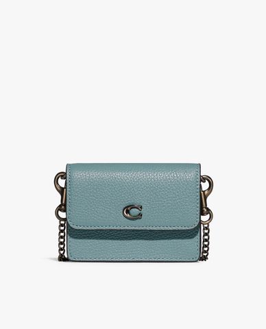  COACH - Ví đựng name card nữ nắp gập Half Flap 