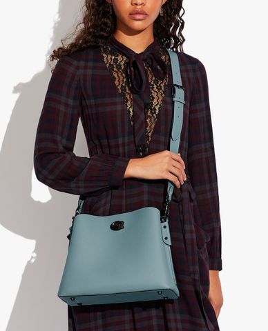  COACH - Túi đeo vai nữ hình thang Willow In Colorblock 