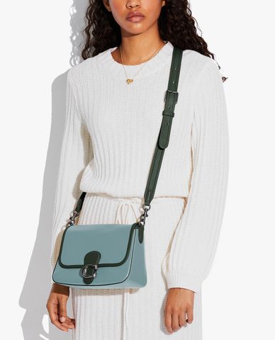  COACH - Túi đeo vai nữ chữ nhật Soft Tabby In Colorblock 