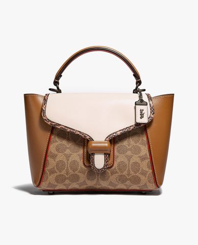  COACH - Túi xách tay nữ hình thang Courier Carryall 23 