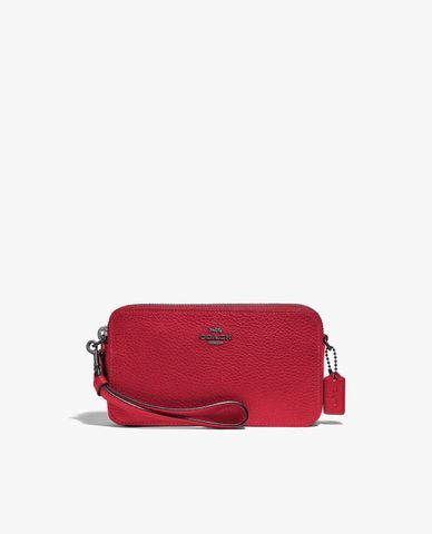  COACH - Ví cầm tay nữ chữ nhật phối zip Kira 