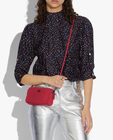  COACH - Ví cầm tay nữ chữ nhật phối zip Kira 