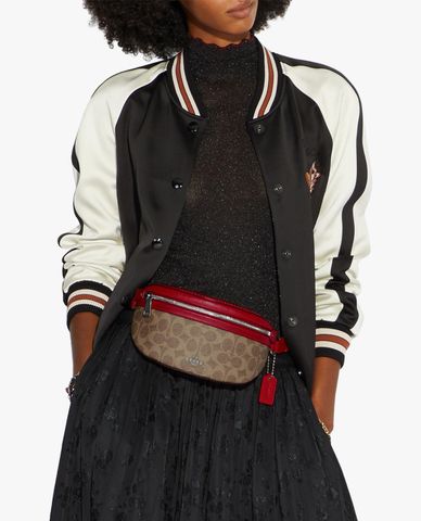  COACH - Túi bao tử nữ Signature Canvas 