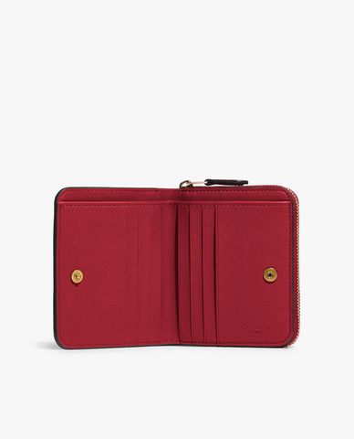  COACH - Ví nữ phom vuông phối zip Billfold 