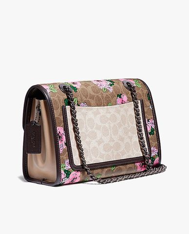  COACH - Túi đeo vai nắp gập họa tiết hoa Parker 