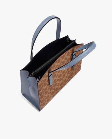  COACH - Túi xách nữ phối quai đeo Charlie Carryall 28 
