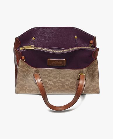  COACH - Túi xách nữ phối quai đeo Charlie Carryall 28 