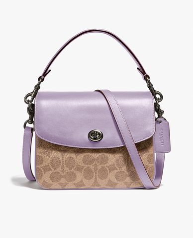  COACH - Túi đeo chéo nắp gập họa tiết logo Cassie 19 