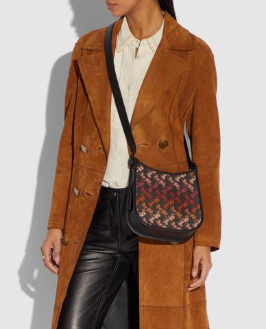  COACH - Túi đeo chéo chữ nhật họa tiết logo Emery 21 