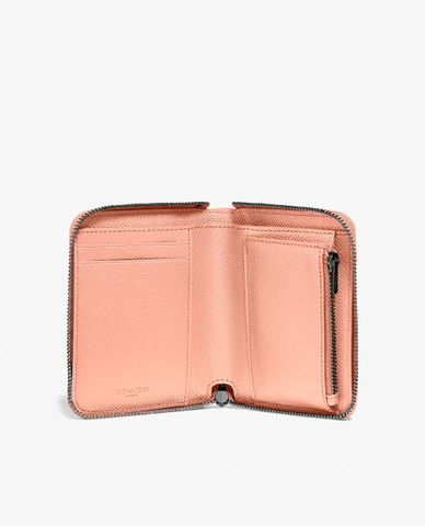  COACH - Ví nữ mini phối zip Around 