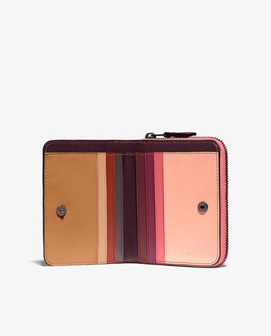  COACH - Ví nữ phom vuông phối zip Billfold 