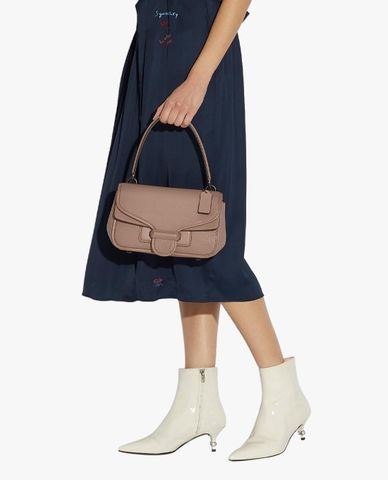  COACH - Túi đeo vai nữ chữ nhật chữ nhật nắp gập thời trang 