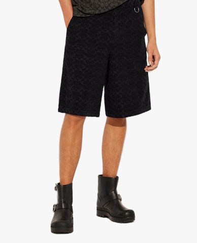  COACH - Quần shorts nam ngang gối phom suông thời trang 