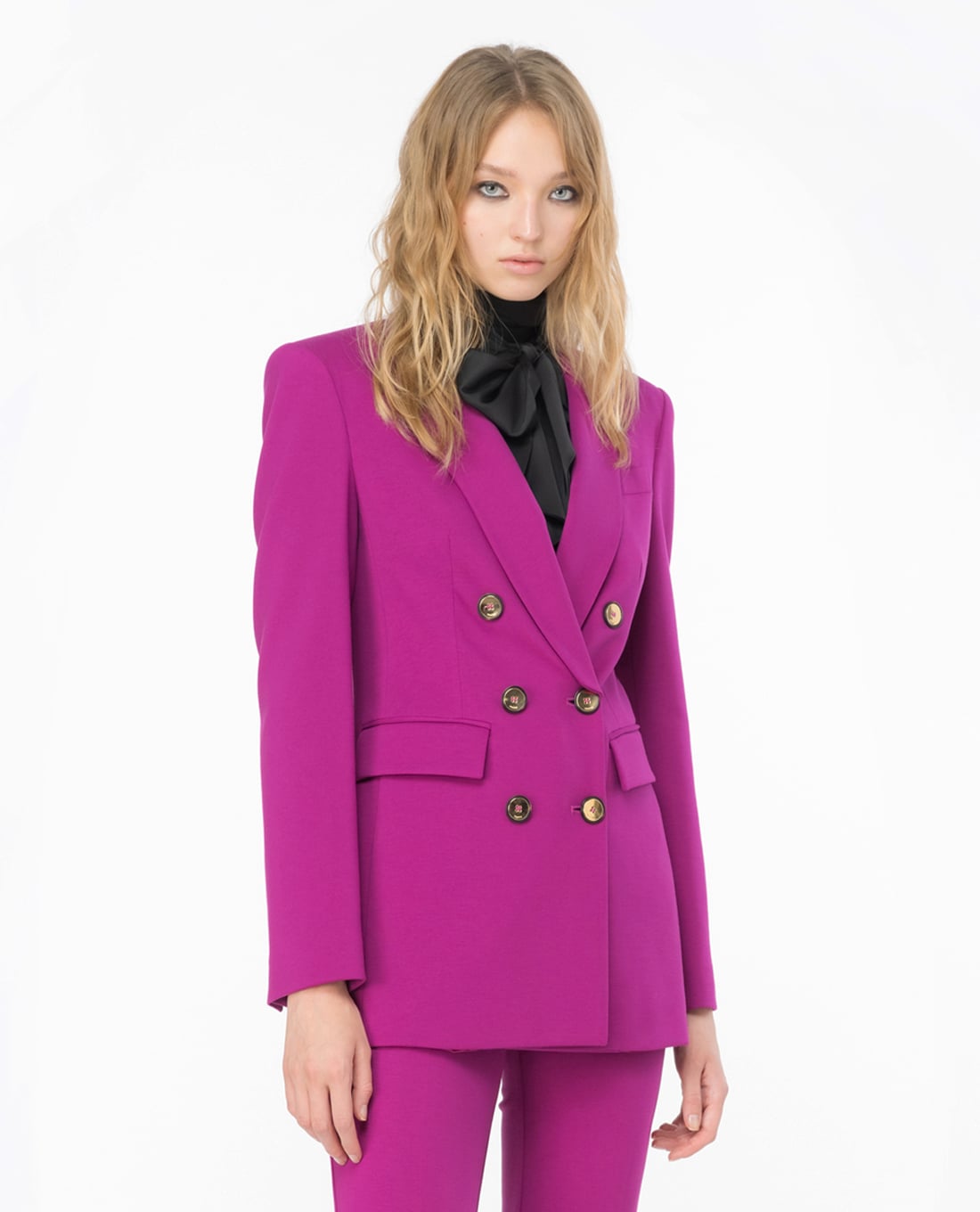 PINKO - Áo khoác blazer nữ hai hàng nút Glorioso