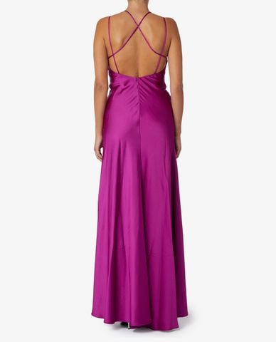  PINKO - Đầm maxi hai dây xẻ tà Fissione 