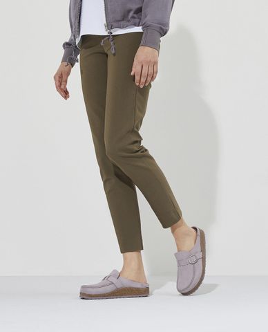  BIRKENSTOCK - Giày mules nữ đế bệt Buckley 