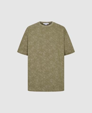  URBAN REVIVO - Áo thun nam cổ tròn tay ngắn trẻ trung 