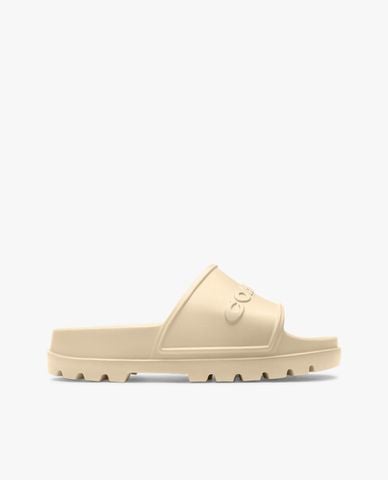  COACH - Dép quai ngang nam phối logo Jesse 