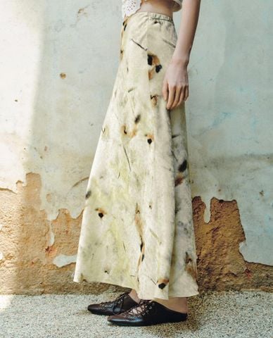  URBAN REVIVO - Chân váy phom suông midi Fishtail 